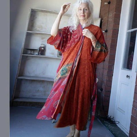 Long Silk Kimono – Sienna