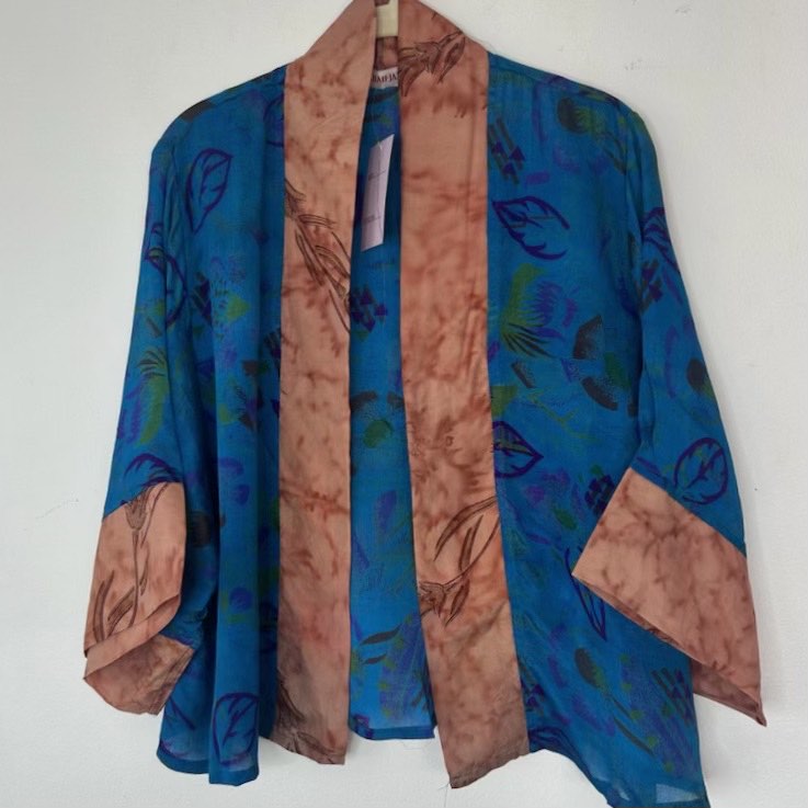Short Silk Kimono – Ink