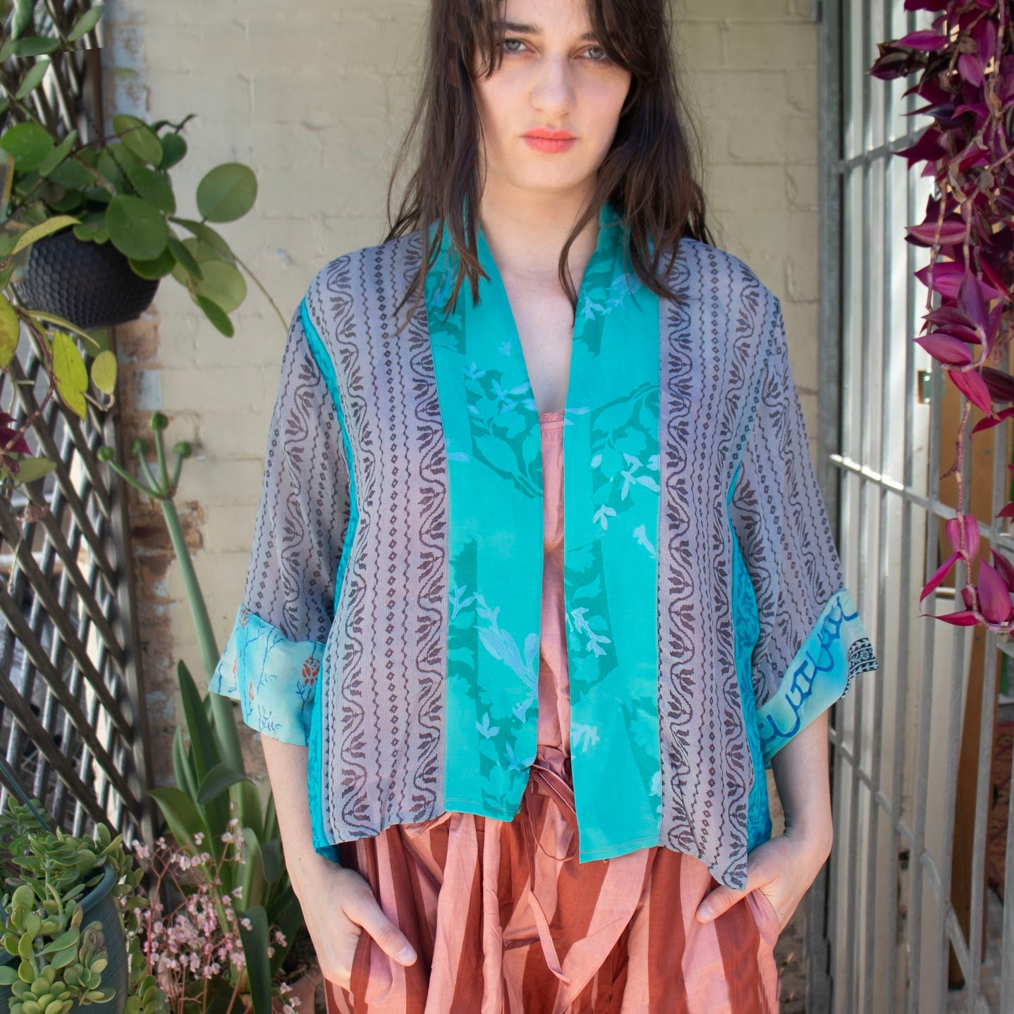 Short Silk Kimono – Indira