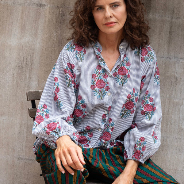 Striped Cotton Shirt - Posy