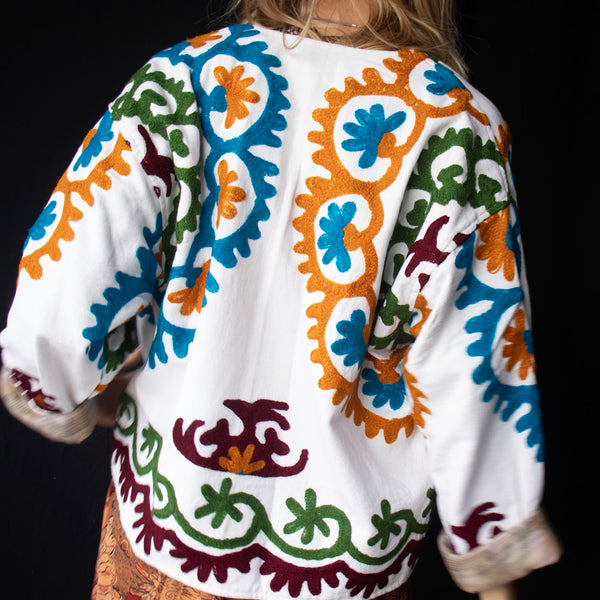 Suzani Jacket – White
