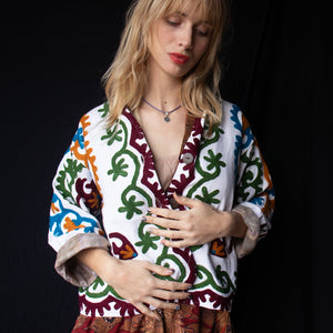 Suzani Jacket – White