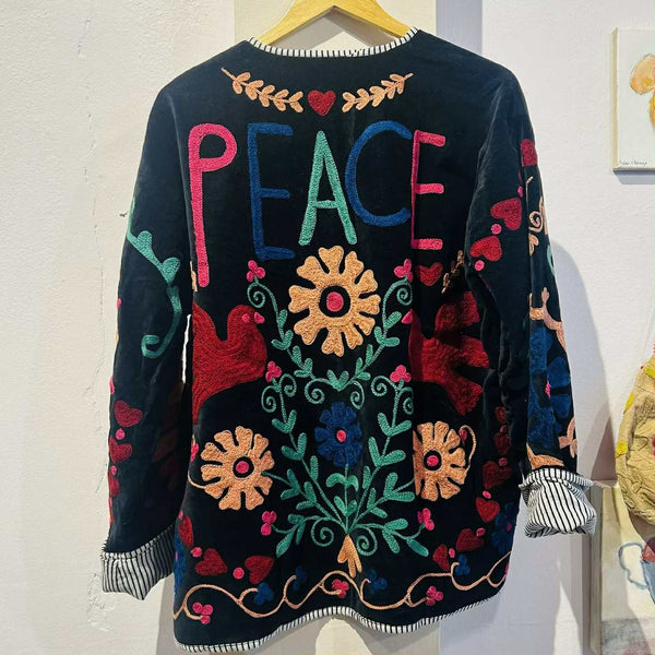 Velvet Peace Jacket – Black