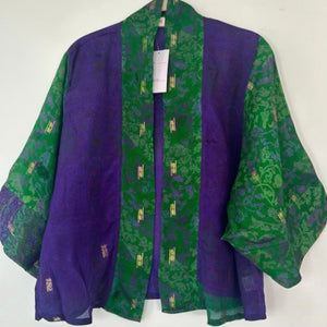 Short Silk Kimono – Violet