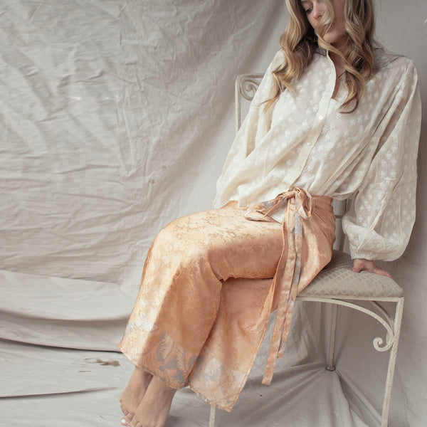 Silk Wrap Skirt - Shimmer