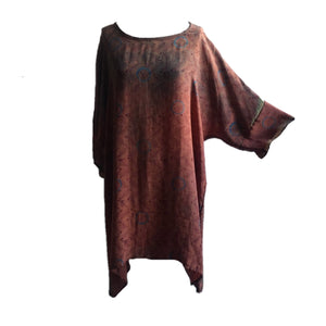 Silk Dress 21- Rust