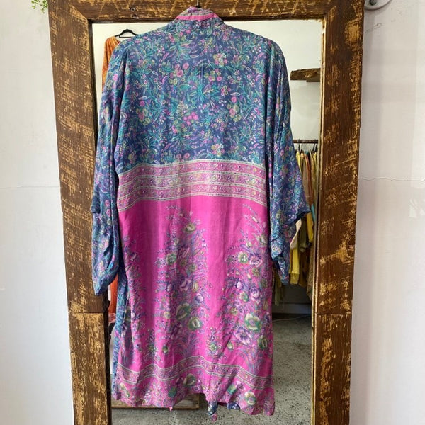 Silk Mid-length Kimono – Summer