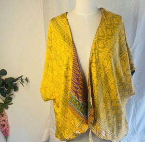 Silk Reversible Kimono - Sunshine