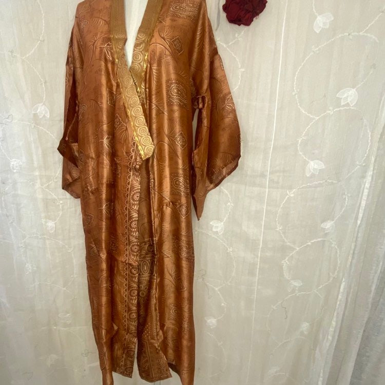 Silk Full-length Kimono – Sienna