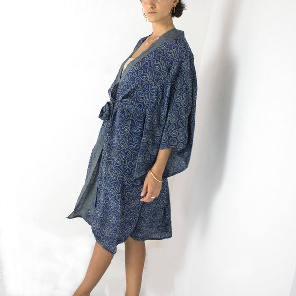 Belted kimono – Sapphire